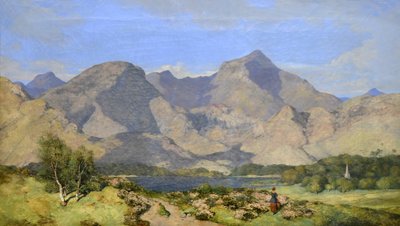 Catbells e Causey Pike, Derwentwater, 1854 da William James Blacklock
